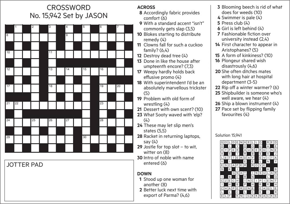 Crossword 15,942. 