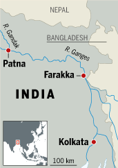 India map showing Patna