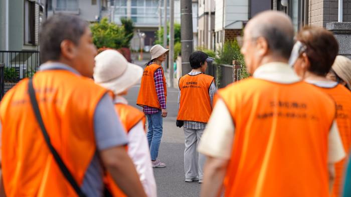 Dementia - Matsudo's Orange Patrol - Matsudo , Japan - photographer - Tokuyuki Matsubuchi/FT