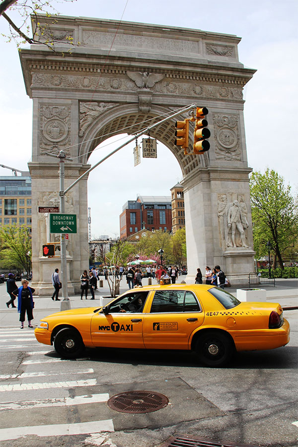 Washington Square Arch in Lower Manhattan, New York