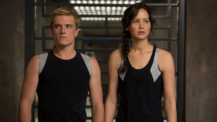 Josh Hutcherson and Jennifer Lawrence in 'The Hunger Games: Catching Fire' 