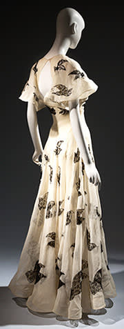 Madeleine Vionnet silk evening gown, 1937