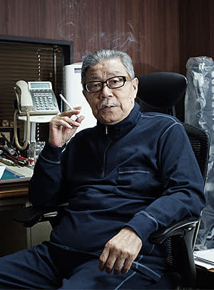 Takao Saito at his studio in Tokyo last month