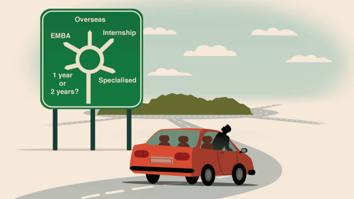 illustration of a man in a car looking at road directions