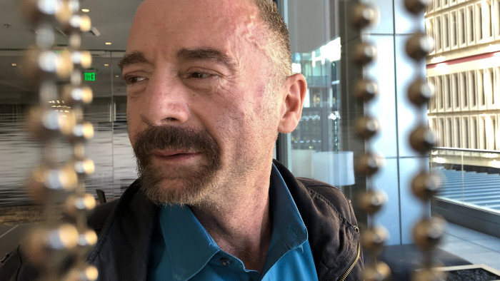 Timothy Ray Brown poses for a photograph, Monday, March 4, 2019, in Seattle. Brown, also known as the &quot;Berlin patient,&quot; was the first person to be cured of HIV infection, more than a decade ago. Now researchers are reporting a second patient has lived 18 months after stopping HIV treatment without sign of the virus following a stem-cell transplant. But such transplants are dangerous, cannot be used widely and have failed in other patients. (AP Photo/Manuel Valdes)