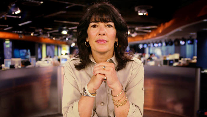 Christiane Amanpour at CNN’s London studio, 2006