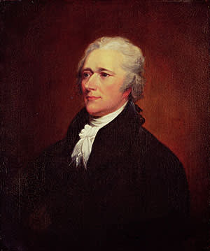 John Trumbull’s portrait of Alexander Hamilton (c1804)