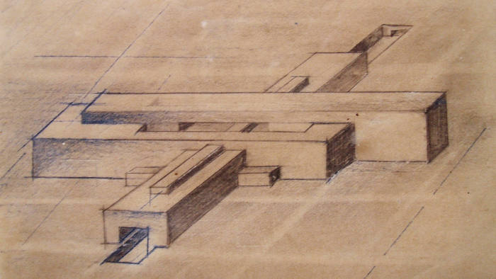 One of Lazar Khidekel’s building designs from 1923