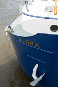 The boat is named after Woodroffe’s two daughters, Alice and Laura