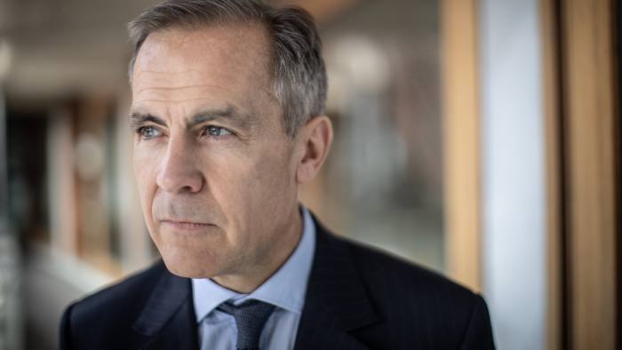 11/02/19 Barbican, London Governor of the Bank of England, Mark Carney, speaks at an FT event at the Barbican in London this afternoon.