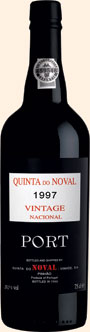 A bottle of Quinta do Noval Nacional 1997 vintage port