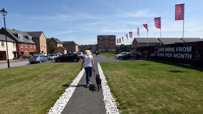 The newly-built Shimmer estate, Mexborough, South Yorkshire, where residents face the demolition of their homes to make way for the HS2 railway line.