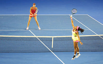 Maria Sharapova playing her toughest opponent, Serena Williams, in the final of this year’s Australian Open