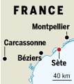Sète, France map