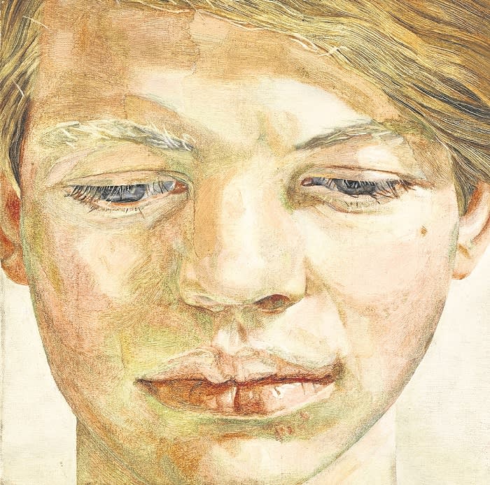 Lot 14 Lucian Freud, Head of a Boy, 1956, est. £4,500,000-6,500,000 (without frame)