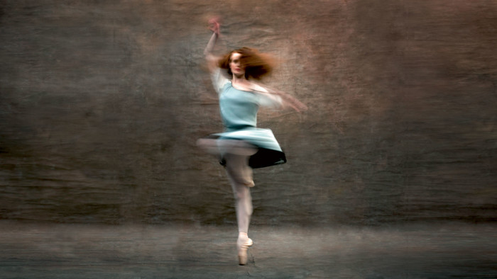 A ballet dancer doing a pirouette