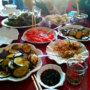 Dishes from the Shandong restaurant
