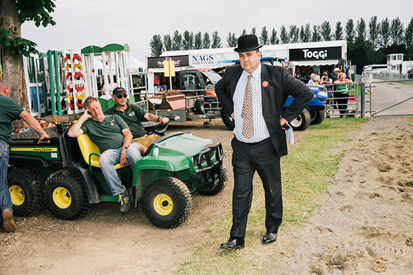 A steward at the South of England Show in West Sussex