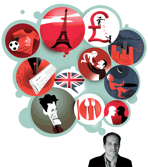 Illustration by Luis Grañena of Simon Kuper's favourite themes in drawings