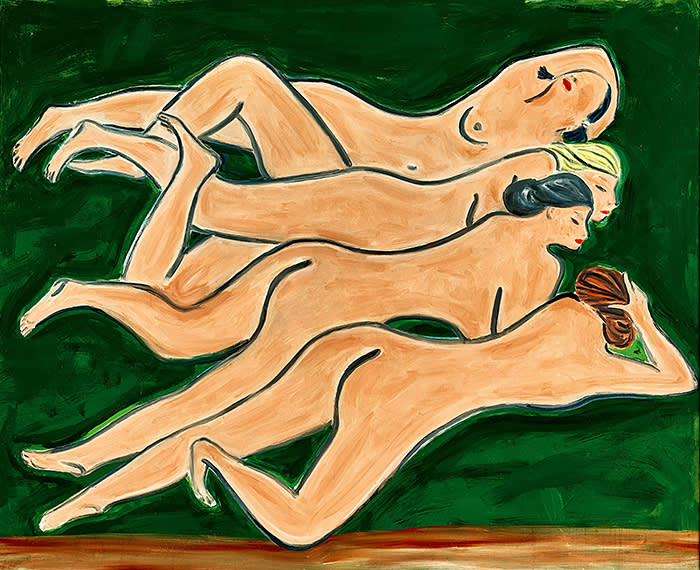 To be offered by Sotheby’s in New York, 16 April 2020 Modern Art Evening Sale Sanyu Quatre Nus 1950s, oil on masonite, 100 by 122 cm