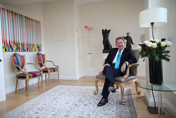Lord Browne at his home in Chelsea