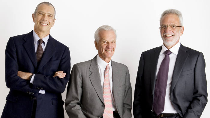 The Brazilian billionaires who helped to drive AB InBev’s growth: Carlos Alberto Sicupira, left, Jorge Paulo Lemann, Marcel Telles