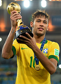 Neymar at the 2013 Confederations Cup final