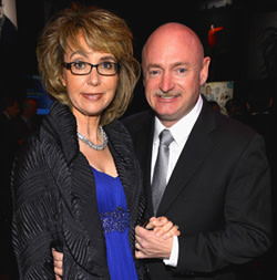 Gabrielle Giffords and her husband Mark Kelly 