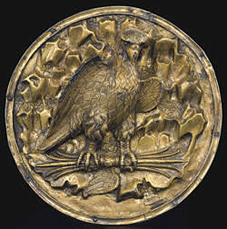 Greek gilt silver roundel (3rd-1st century BC)