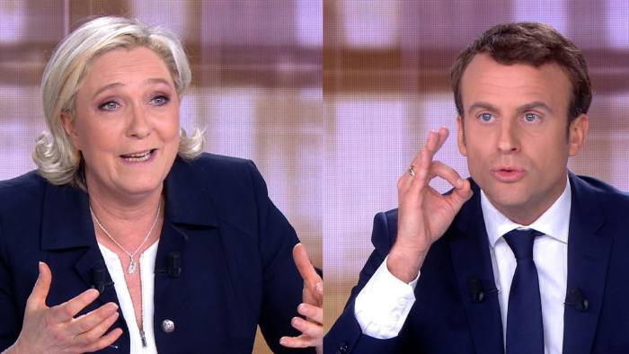 Le Pen harries Macron in hostile French presidential debate | Financial  Times