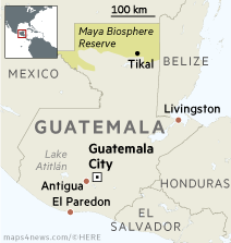 Map: Guatemala
