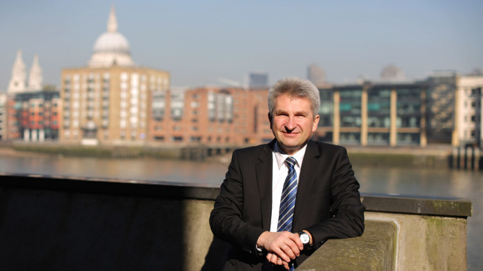 Tuesday 19th February. Prof. Dr. Andreas Pinkwart. Dean of HHL Leipzig, photographed in London for FT Business Education.