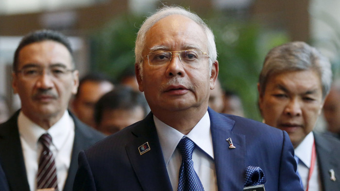 Malaysia's Prime Minister Najib Razak arrives at the opening of the International Conference on Deradicalisation and Countering Violent Extremism in Kuala Lumpur, Malaysia...Malaysia's Prime Minister Najib Razak arrives at the opening of the International Conference on Deradicalisation and Countering Violent Extremism in Kuala Lumpur, Malaysia, January 25, 2016. REUTERS/Olivia Harris