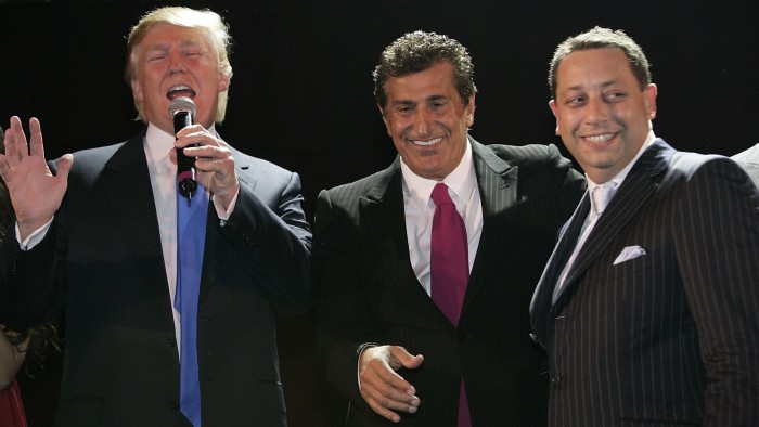 Donald Trump and Tevfik Arif attend the Trump Soho Launch Party on September 19, 2007 in New York. (Photo by Mark Von Holden/WireImage)
