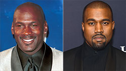 Michael Jordan and Kanye West