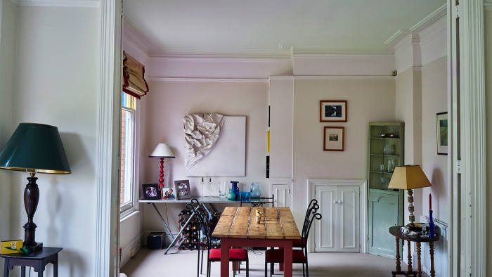 Dining room of Mark Henderson’s home in Clapham, London
