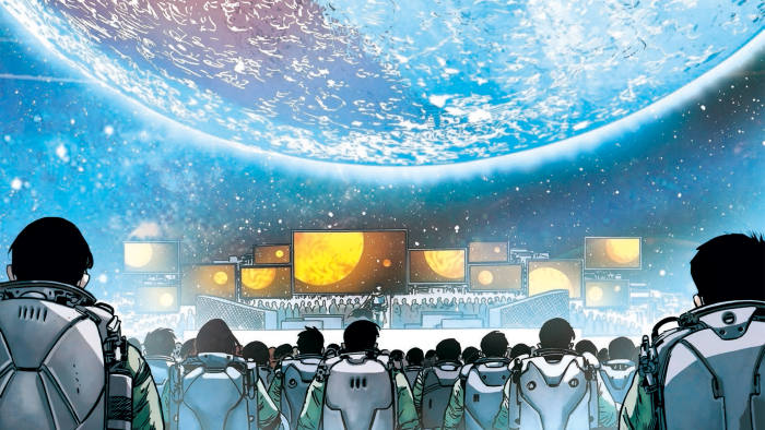 Illustration from Liu Cixin’s graphic novel ‘The Wandering Earth’