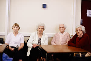 Members of the over-50s group at the Higher Blackley community centre