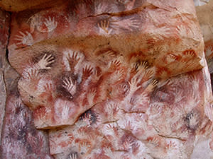 Cueva de las Manos ("Cave of the Hands") in the province of Santa Cruz, Argentina