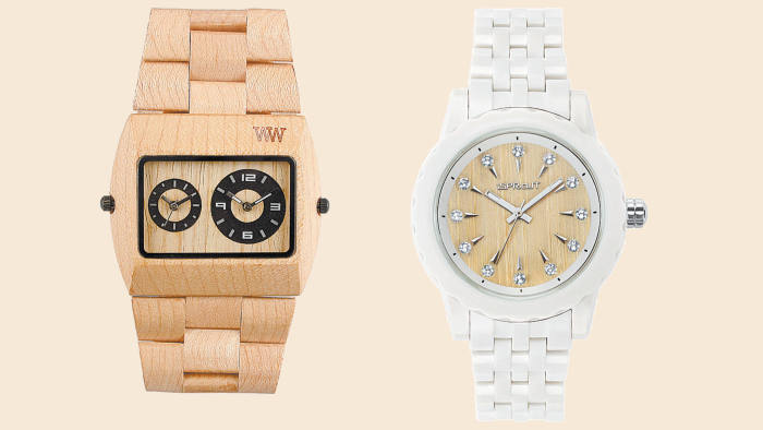 WeWood’s Jupiter model (left) and one of Sprout’s 80 styles