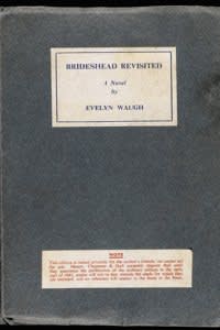 Evelyn Waugh's 'Brideshead Revisted', one of 50 pre-publication copies inscribed by the author to the Duke and Duchess
