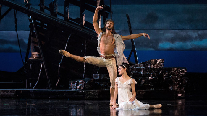 Marcelo Gomes as Prospero and Sarah Lane as Miranda in Amercan Ballet Theatre's The Tempest