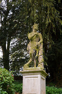 A statue of a satyr in Venus Vale