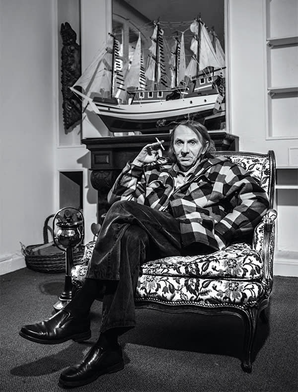 Michel Houellebecq at home, Paris, 2014