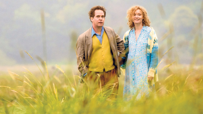 Tom Hollander as Dylan Thomas with Essie Davis as wife Caitlin in 'A Poet in New York'.
