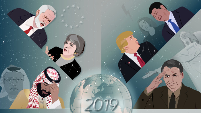 Illustration of world leaders