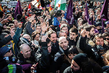 Podemos, a new anti-establishment party supported by young Spaniards