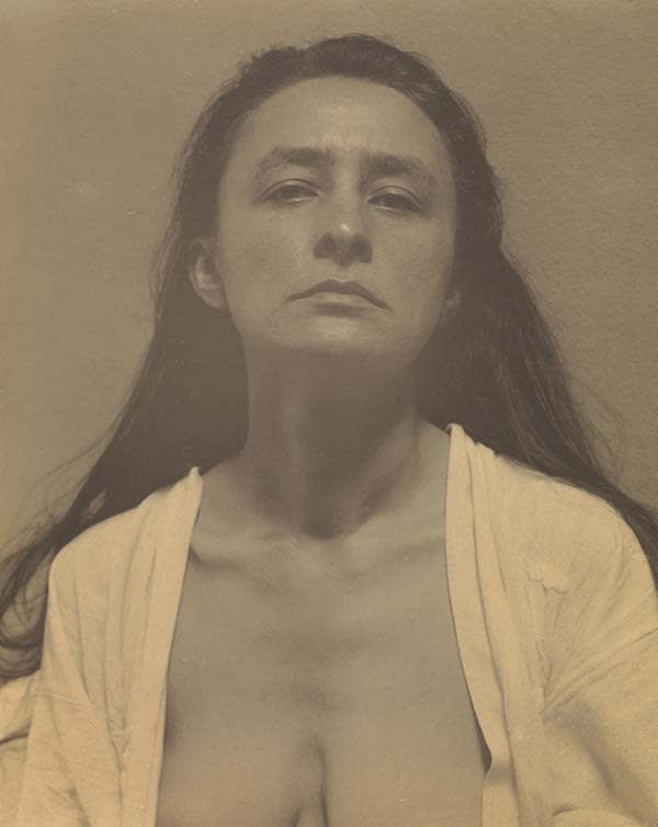 Georgia O'Keeffe: A Portrait; Alfred Stieglitz (American, 1864 - 1946); United States; 1918; Palladium print; 24.8 x 20.3 cm (9 3/4 x 8 in.); 91.XM.63.13