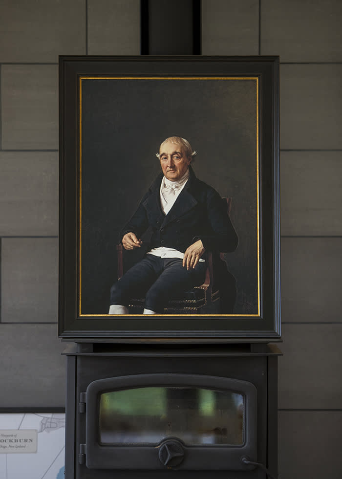 Copy of a portrait by Jacques-Louis David of Cooper Penrose (Sam Neill is a descendant of Cooper Penrose- a colourful Anglo Irish businessman and patron of the arts) (C) Vaughan Brookfield for the FT