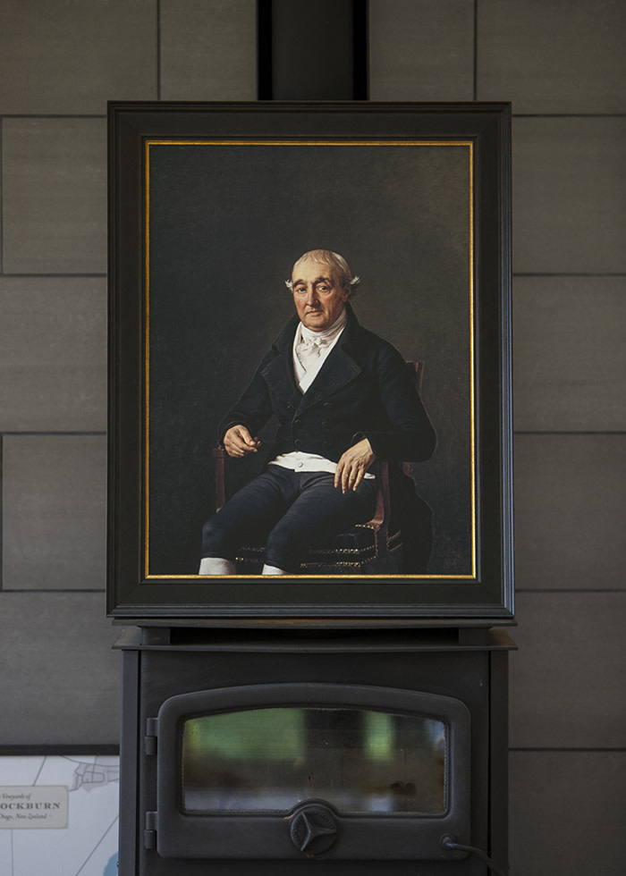 Copy of a portrait by Jacques-Louis David of Cooper Penrose (Sam Neill is a descendant of Cooper Penrose- a colourful Anglo Irish businessman and patron of the arts) (C) Vaughan Brookfield for the FT